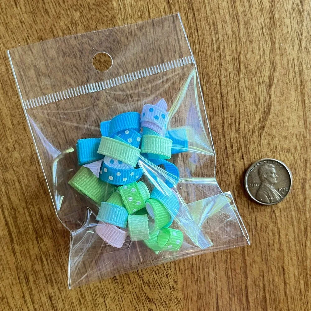Curly ribbon hair clips *Free in bundle*